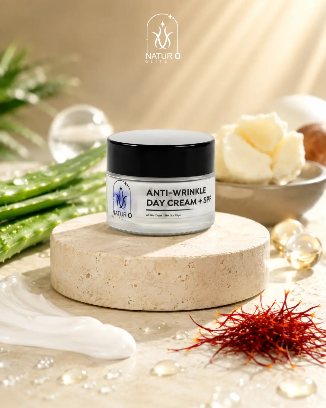 Daytime anti wrinkle cream with SPF for daily skin protection and wrinkle care