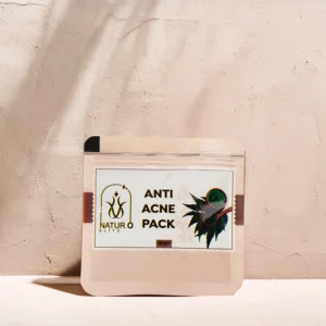 Face pack for glow anti acne pack skincare product in natural packaging
