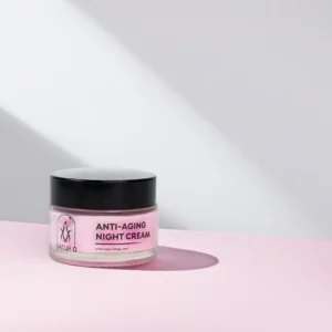 Chemical free face cream anti aging night cream in premium skincare packaging