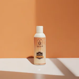 Chemical free face wash for dry skin in premium skincare bottle packaging