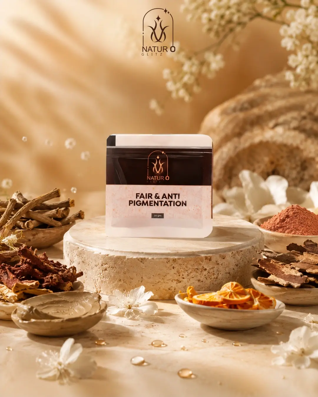 Face pack for pigmentation to help improve the appearance of uneven skin tone