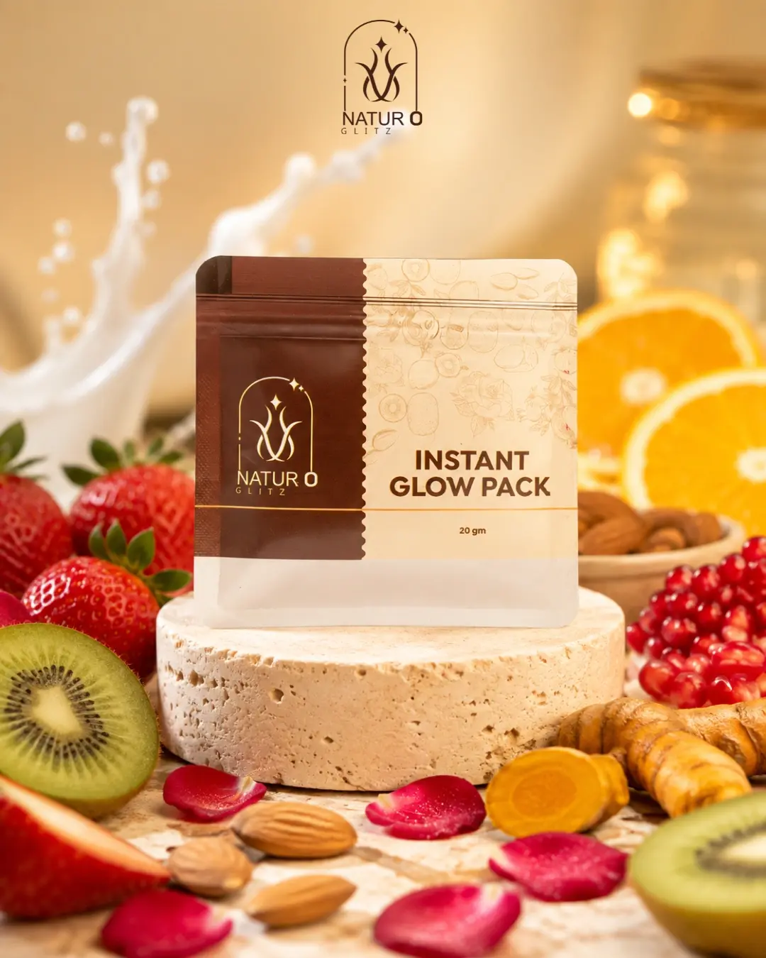 Instant glow face pack for radiant and refreshed-looking skin