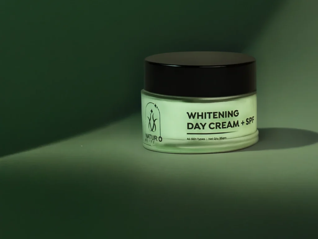 Paraben free face cream whitening day cream with spf in premium skincare packaging