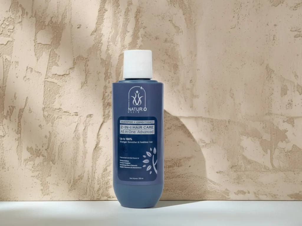 Best natural shampoo 2 in 1 shampoo and conditioner bottle for healthy hair care