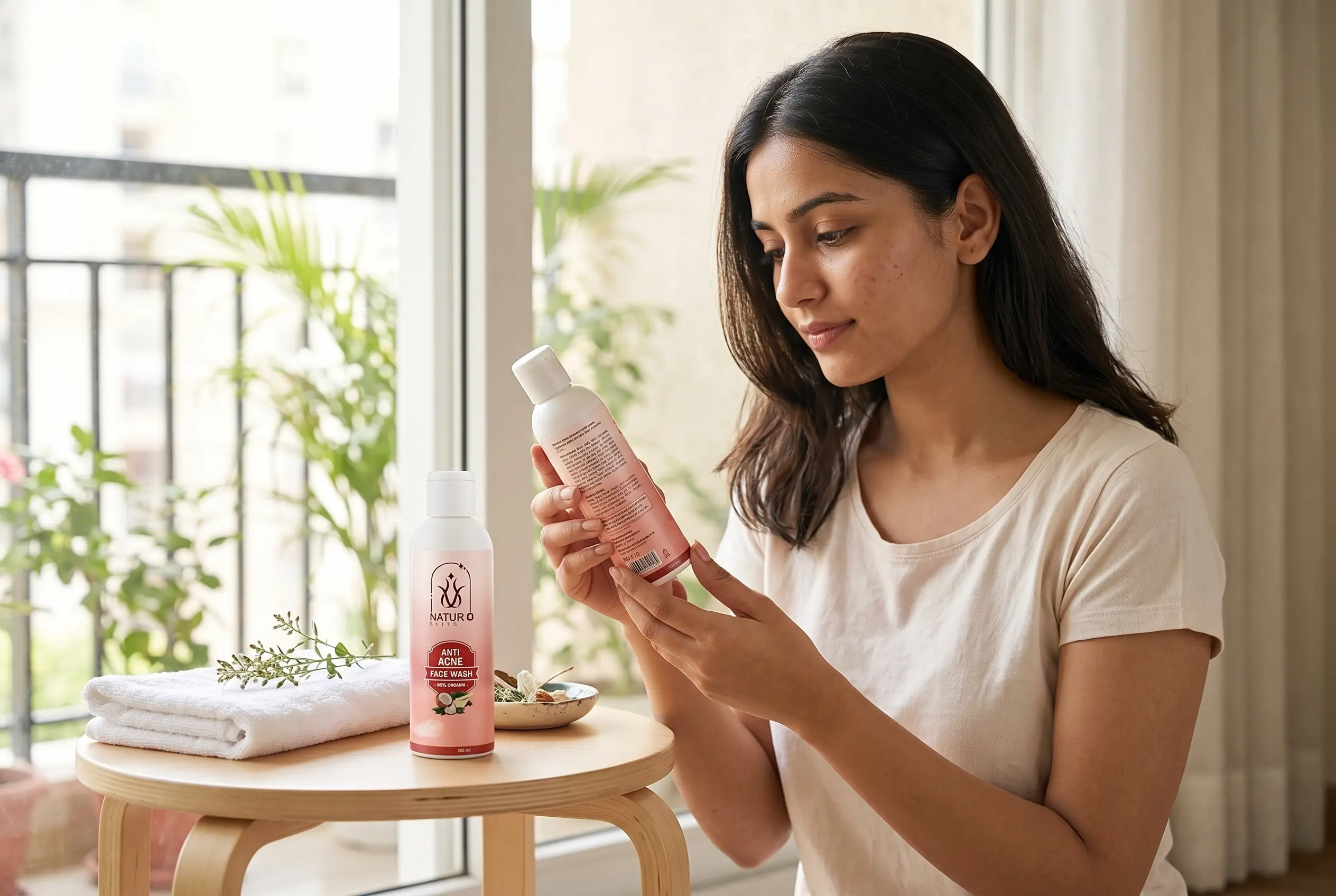 Chemical-Free Face Wash for gentle acne-prone skin cleansing